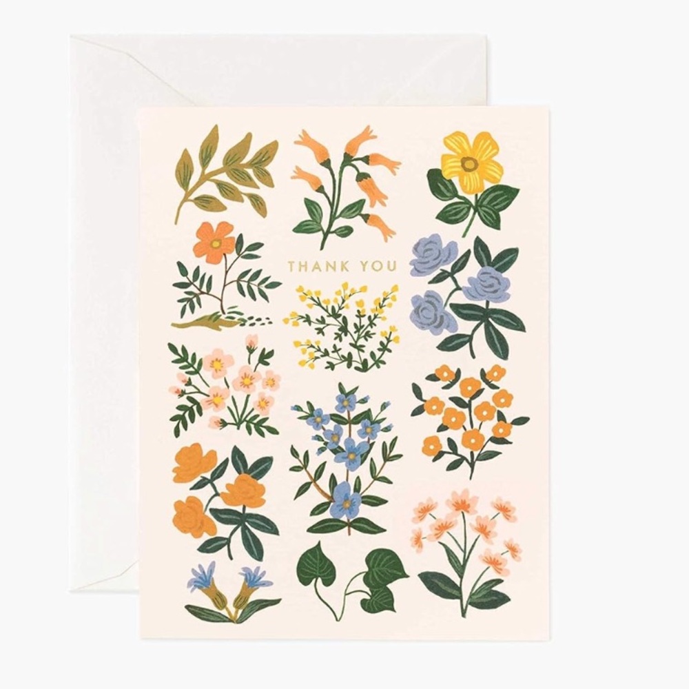 ♥️… Rifle Paper Co. Wildwood Thank You Card Anthropologie